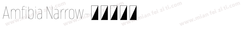 Amfibia Narrow字体转换